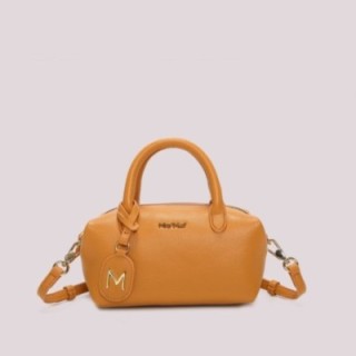 BORSA A BAULETTO PICCOLA CON TARGHETTA LOGATA